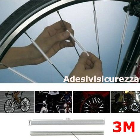 Copriraggi riflettenti catarifrangenti per bicicletta - 24 pezzi (1/5)