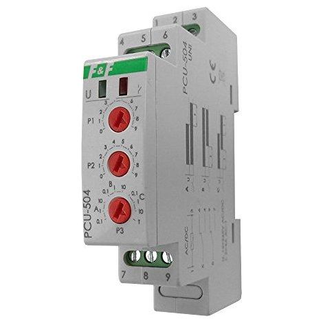 Relè temporizzato con backup dopo interruzione di corrente, contatto 1NO/NC, 12-264V PCU-504UNI