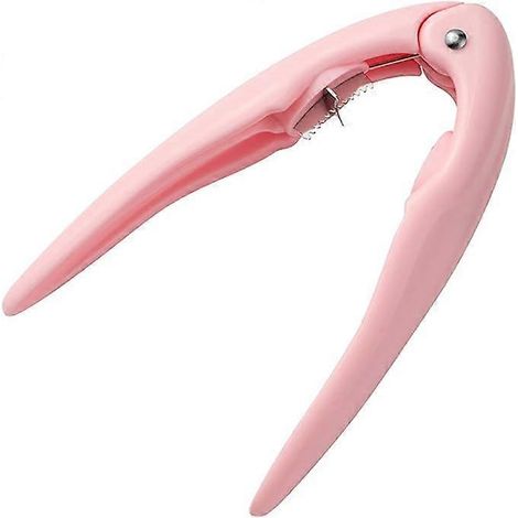 Coupe-châtaignes, ouvre-châtaignes à pince en noyer rose, 16 x 10 cm, en acier inoxydable et plastique. Multifonctionnel, efficace et pratique. Économise plus de... (1/5)