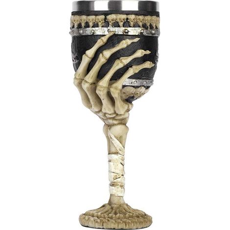Chopine à bière en acier inoxydable ornée d'une tête de mort, chope viking avec crâne de guerrier, style médiéval (1/4)