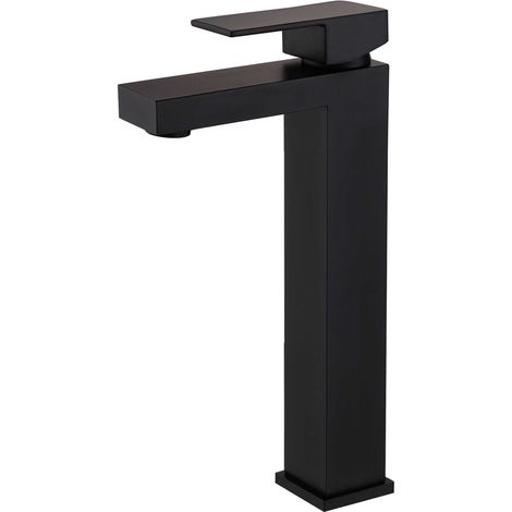 ROBINET DE LAVABO SURÉLEVÉ 13 EN LAITON NOIR COLLECTION ALPHÉE