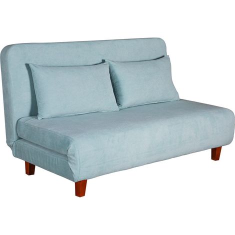 Divano letto trasformabile due posti con cuscini facile da aprire - Basil (1/5)