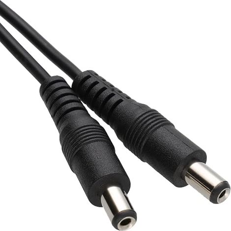 kenable Câble d'Alimentation DC Mâle vers Mâle 2,1mm x 5,5mm Noir 3m pour Appareils Basse Tension LED Solaire CCTV (1/5)