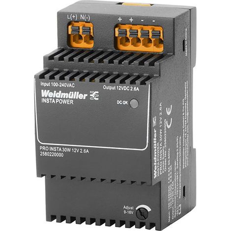 Weidmüller 2580220000 Alimentation à découpage 12 V/DC 2.6 A 30 W Contenu 1 pc(s) (1/3)