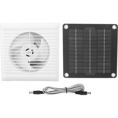 Ventilateur d'extraction solaire IP67 étanche 6 pouces sûr 10W 12V ventilateur de panneau solaire pour poulailler hangar maison pour animaux de compagnie (1/4)
