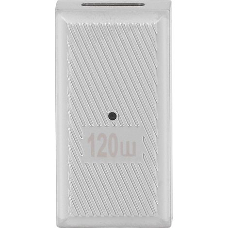 Adaptateur USB-C femelle vers USB femelle 10Gbps 120W 20V 6A, compatible universel, avec voyant lumineux pour transfert de données et charge rapide (1/5)