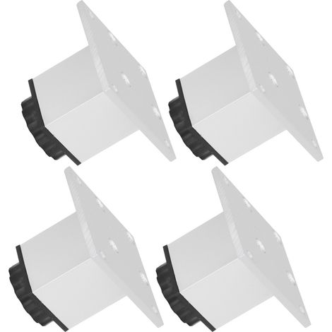 4 verstellbare, quadratische Sofabeine aus Aluminiumlegierung, 60 mm Möbelfüße, Möbelbeschläge (1/5)