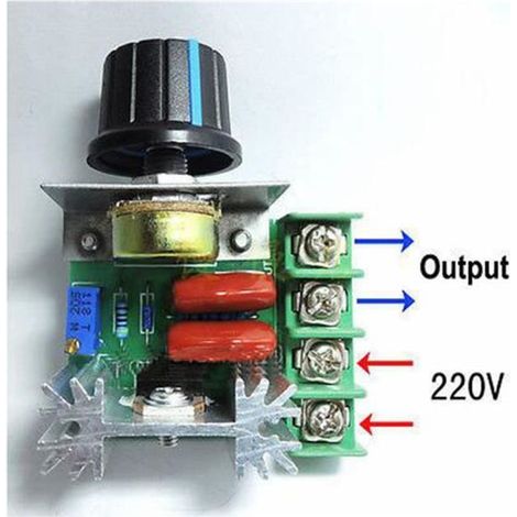 2000W AC 50-220V 25A Moteur Réglable PWM Tension Régulateur Contrôleur Vitesse (1/3)