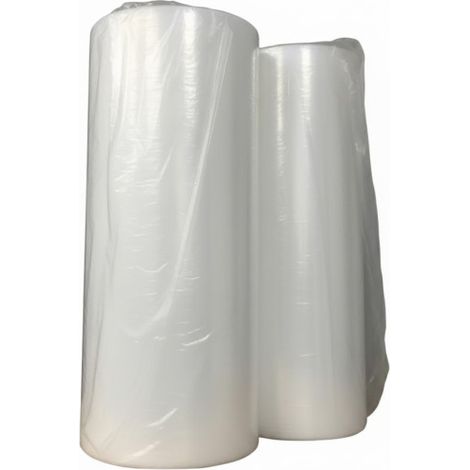 Rollo plástico transparente, funda de tubo 400 galgas, 60cm x 200m