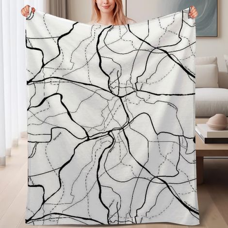 Housse de lit en polaire, douce, chaude et légère en microfibre,6080 pouces (1/4)