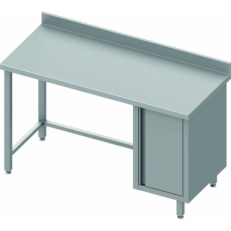 Table de Travail Inox Avec Porte A Droite - Profondeur 800 - Stalgast (1/2)