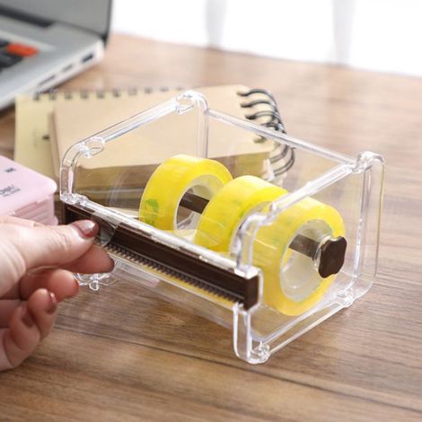 Distributeur De Ruban De Masquage - Transparent - Pour Bureau Ecole Scrapbooking - 2 Pièces (1/5)