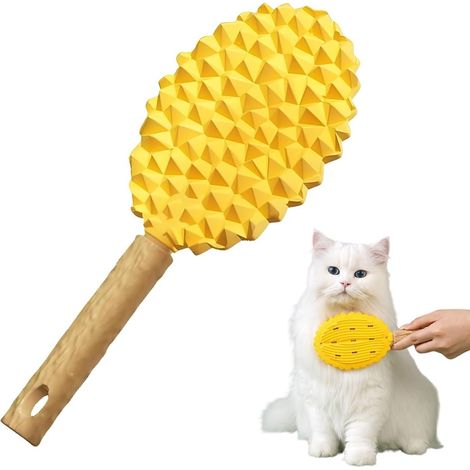Brosse Chat, Brosse Chat Poil Long, Brosse pour Chat, Peigne de Massage Double Face, Brosses de Toilettage pour Chats pour Enlèvement du Sous-poil (1/5)