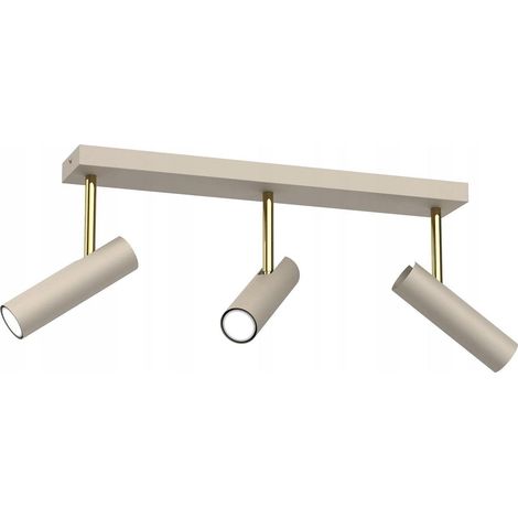 Rampe 3 spots orientables beige GU10 Axion Luminex