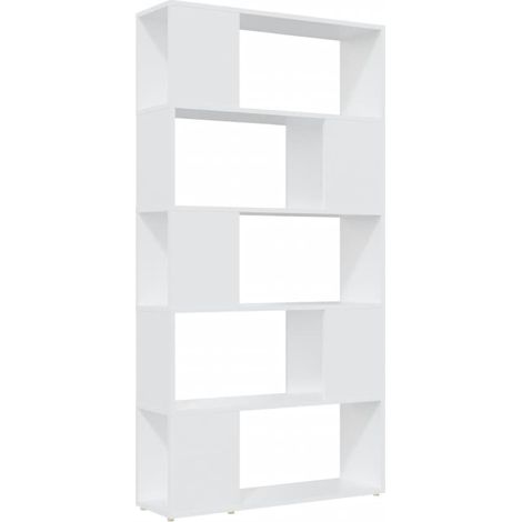 vidaXL Libreria/Divisorio Bianco 80x24x155 cm in Truciolato