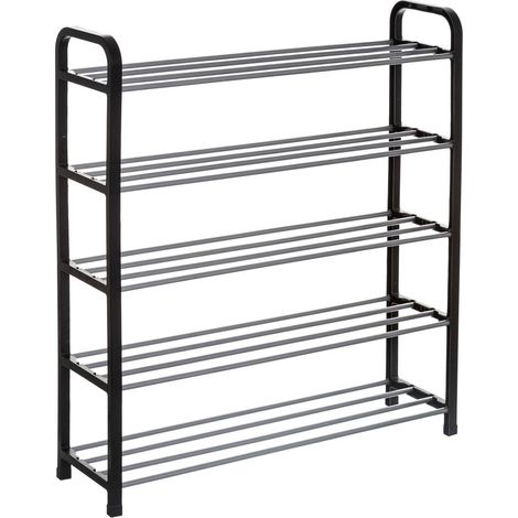 Scarpiera in metallo x16 nero grigio - 5five (1/4)