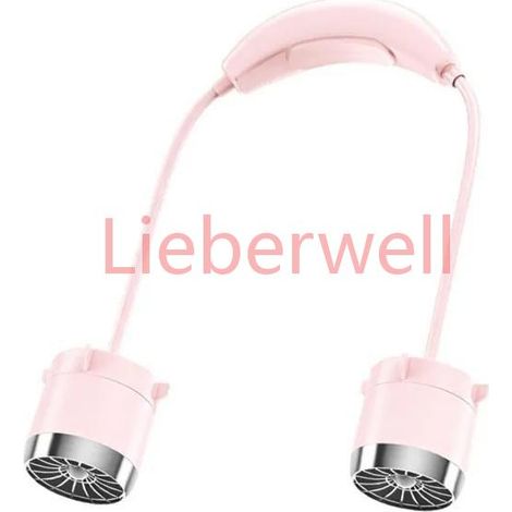 Ventilateur tour de cou portable 100 vitesses USB,C batterie 800mAh ventilation puissante réglable flexible mini ventilateur