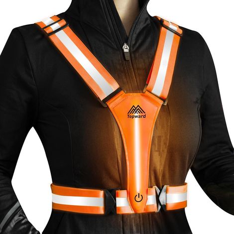 Gilet de sécurité LED rechargeable USB haute visibilité pour adulte et enfant (1/5)