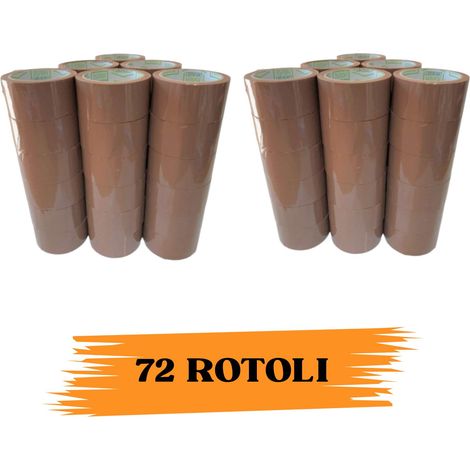 Nastro Adesivo Imballaggio Colorato Avana S. 48mmx66m 72 Rotoli Scotch EcoPrice®