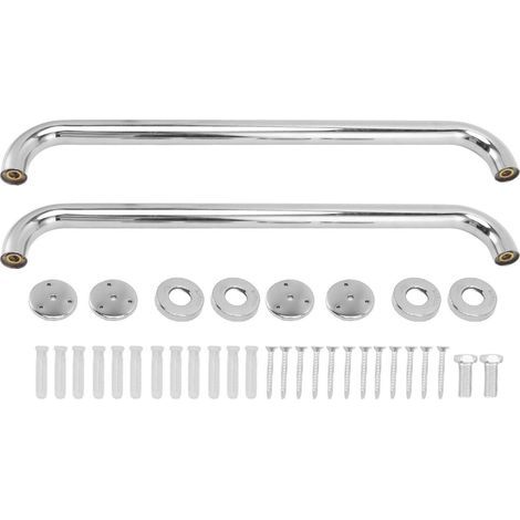 Lot de 2 barres d'appui épaisses en acier inoxydable 304 pour salle de bain, antidérapantes et adaptées aux personnes handicapées, pour la maison, l'école ou le bureau. (1/5)