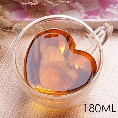 Tasse En Verre Double Paroi - Résistant À La Chaleur - Pour Café Expresso Thé Bière - 180 ml - Type S (1/4)