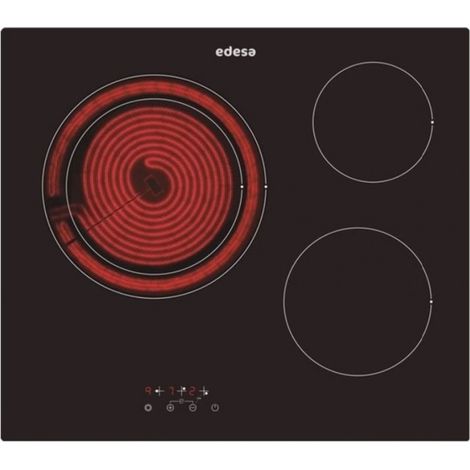 Edesa EVT6328R/A - Vitroceramica Independiente Radiantes 3 Zonas Coccion Ancho 60 Cm (1/2)