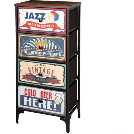 Cassettiera Max Home Vintage 45 x 98 x 30 cm (1/5)