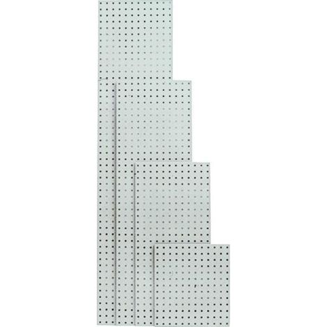Plaque perforée 495x457 mm gris clair RAL 7035 – Acier perforé 1,25 mm – Revêtement en poudre résistant – Pour charges maximales – Bott (1/2)