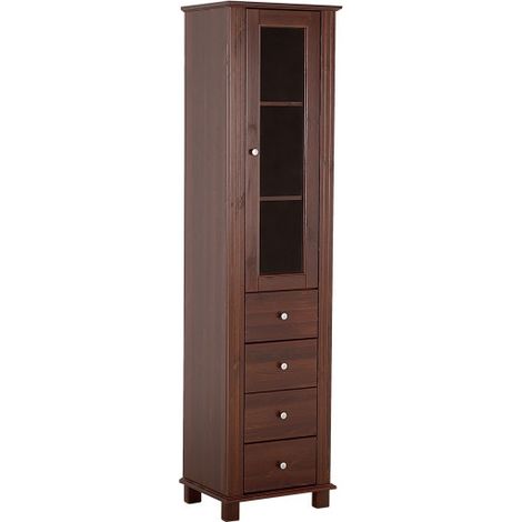 Colonne de salle de bain Régine - 46 x 35 x 180 cm - Grande armoire - Livraison gratuite (1/5)