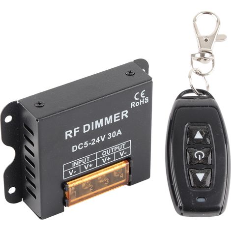 Contrôleur de variateur LED monochrome à 3 touches, télécommande sans fil RF haute puissance (1/5)