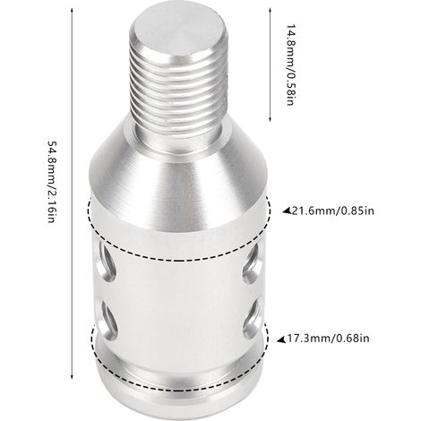 Universeller Schaltknaufadapter für 12x1,25-Bedienelemente ohne Gewinde für Kraftfahrzeuge (1/5)