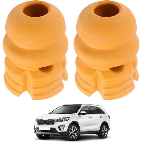 2x Federanschlagpufferhalterungen, kompatibel mit Kia Sorento JC 2002–2009, elastische Federanschlagpuffer, Hinterachsaufhängung, Gummi, 55150-3E000, 55151-3E000, 55151-3E001 (1/5)