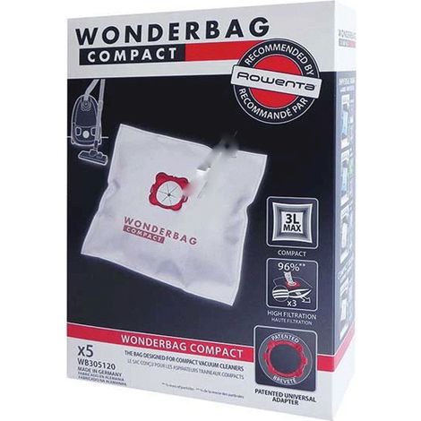 Bolsas wonderbag compact (x5) WB305140 ROWENTA