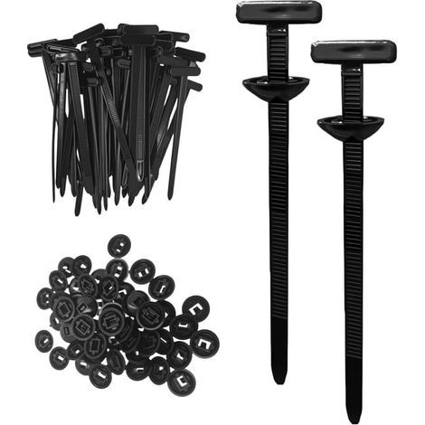 Serre Cable,2025 Neu Attaches Autobloquantes Universelles en Nylon Rivets en Plastique pour Réparation Automobile, (30 Pcs) (1/5)