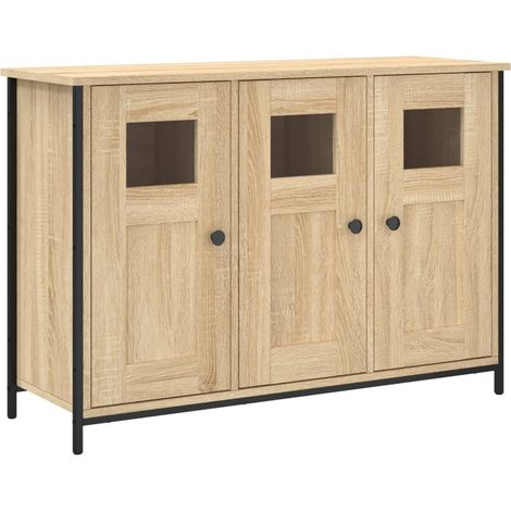 Credenza cassettiera cassettiera mobile contenitore organizer cucina soggiorno soggiorno Sonoma 100 x 35 x 70 cm derivati del legno marrone