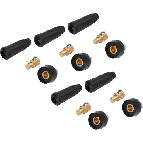 Kit de 5 connecteurs rapides 200‑315A pour poste à souder, fiche et prise européennes (1/5)