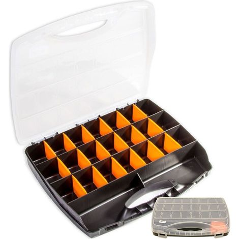 Toolzone Large 26 Compartment Box Storage Tool Organiser Case Screw Nut Bolt (1/2)