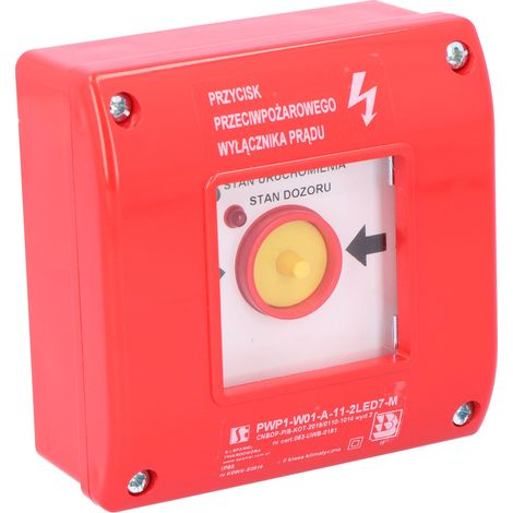 Interruptor de corriente de protección contra incendios (PPOŻ) con martillo PWP1-W01-A-11-2LED7\M (1/3)