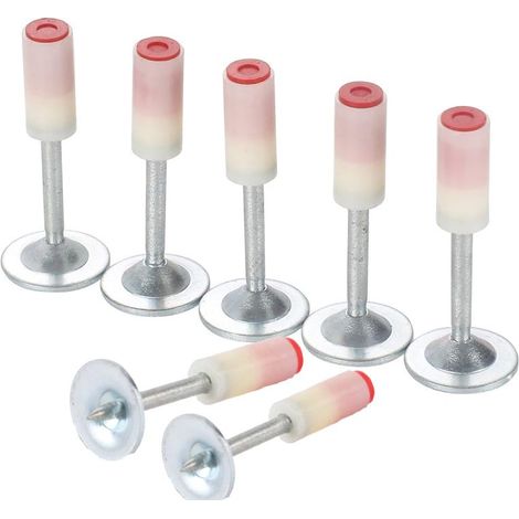 Lot de 80 clous galvanisés 42 mm, diam. 7,3 mm – Pour cloueuse pneumatique, fixation sur béton et acier. Idéal pour structures métalliques, murs, plafonds, réseaux eau/électricité. (1/5)