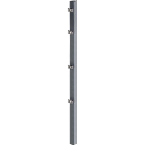 ALBERTS Zaunpfosten, inkl.Klemmlasche, Bohrabst:400mm, vz, anth., 60x40/1200mm, Zub.im Pfosten (1/5)