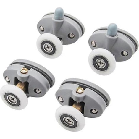 Roulettes en plastique pour portes de cabine de douche, pour le remplacement dans les parois de douche coulissantes en verre, adaptées à la réparation des systèmes coulissants.-AquaForge (1/5)