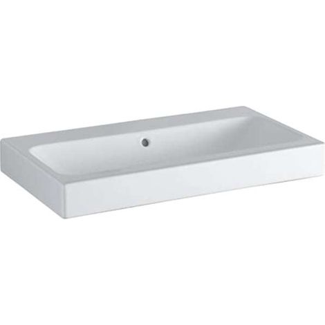 Geberit iCon lavabo 750x485mm blanco, sin agujero para grifo, (1/3)