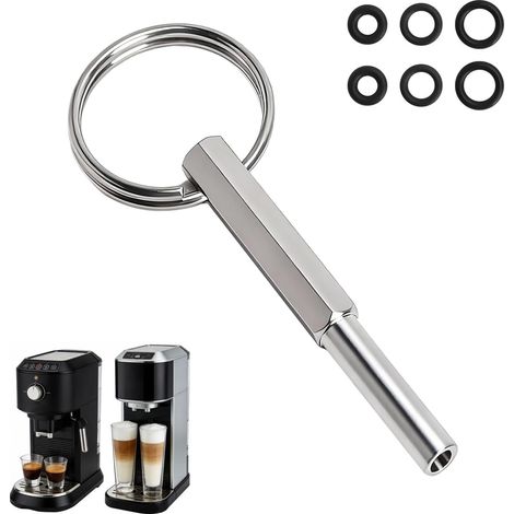 Oval Head Wrench with Key Ring Stainless Steel Repair Tool Oval Head Wrench Compatible with Siziliana/AEG Coffee Makers Machine Maintenance (1/5)
