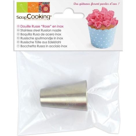 Douille russe Rose inox - ScrapCooking