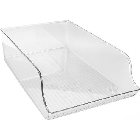 Getränkeorganizer für den Kühlschrank, lebensmittelechter Kunststoff, BPA-frei, multifunktional, platzsparend, langlebig, zur Aufbewahrung von Dosen im Kühlschrank (groß) (1/5)