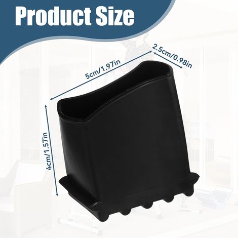 pezzi piedini in gomma per scale - 50 x 22 mm - tappi protettivi per scale - antiscivolo - per piedini universali per scale - per lavoratori domestici (1/4)