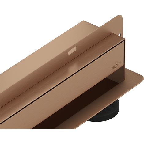 Mexen Flat Wall Wandlinienablauf 2-in-1 50 cm, gebürstetes Kupfer - 1C30050 (1/5)