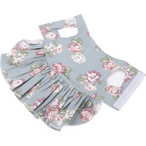 Robe fleurie pour chien, robe d'été respirante en coton pour chien, idéale au quotidien, pour les fêtes, les mariages et les promenades. (1/5)