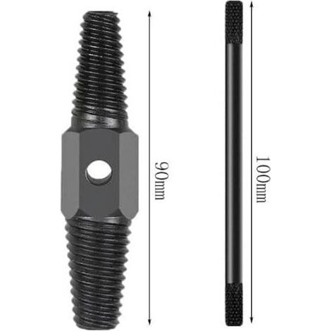 Extracteur de vis, outil double usage pour retirer les vis de tuyaux d'eau, brise-boulons, adapté aux vis endommagées. (1/5)