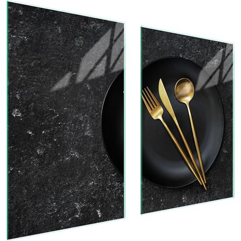 Plaque de protection en verre pour cuisine 65x52 (1/5)